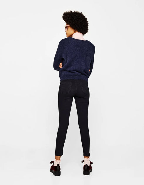 Super skinny mid-rise trousers
