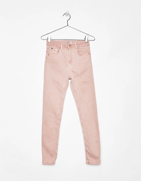 Super skinny mid-rise trousers